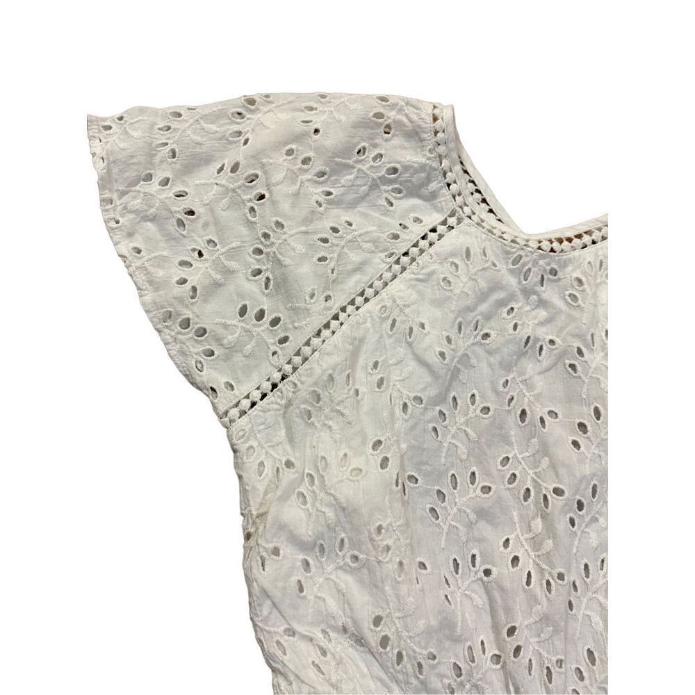 Tularosa Revolve Milk white eyelet lace cutout back Brynn romper sz Small - Picture 9 of 12